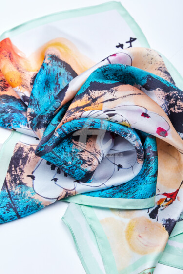 Dayou Silk scarf - Lotus breeze 04